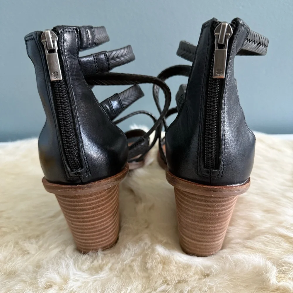 Lucky Brand Lollyi Black Monty Braid Sandal